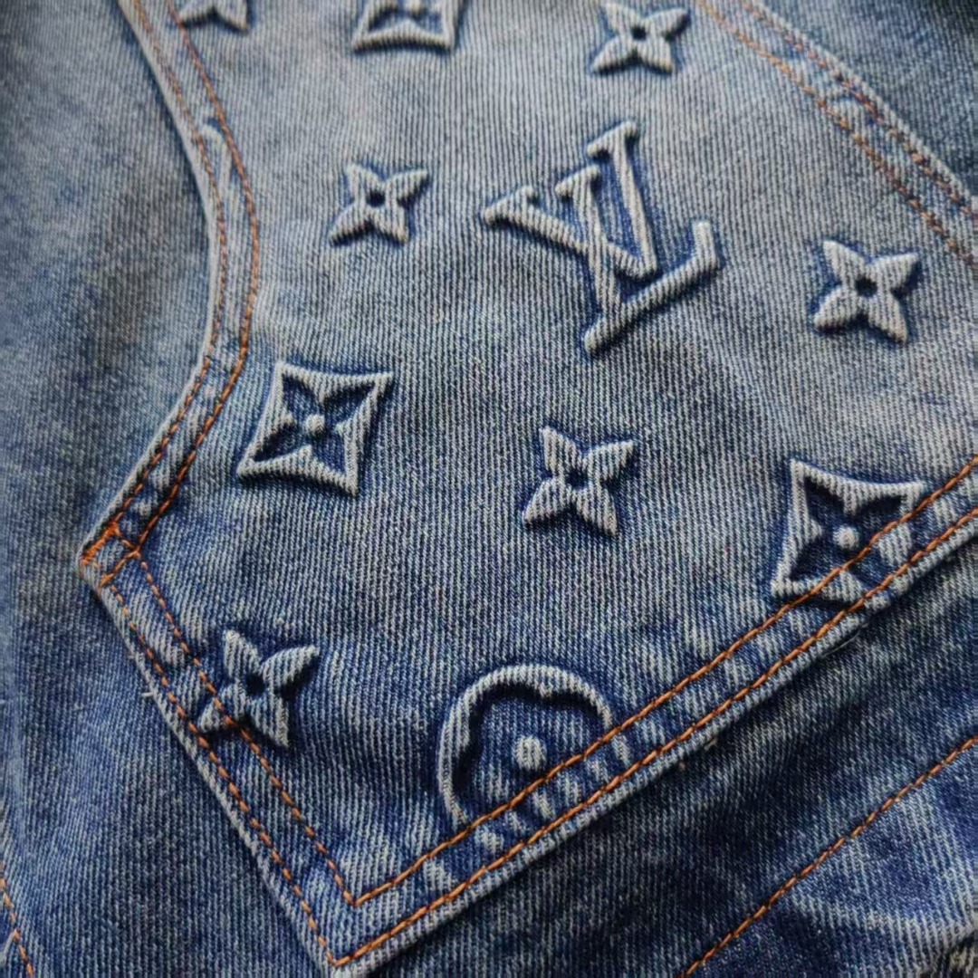 LOUIS VUITTON &路易威登LV压花牛仔衣