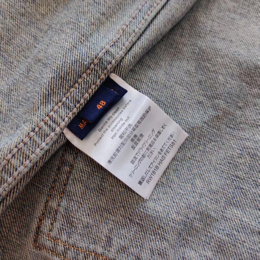 LOUIS VUITTON &路易威登LV压花牛仔衣