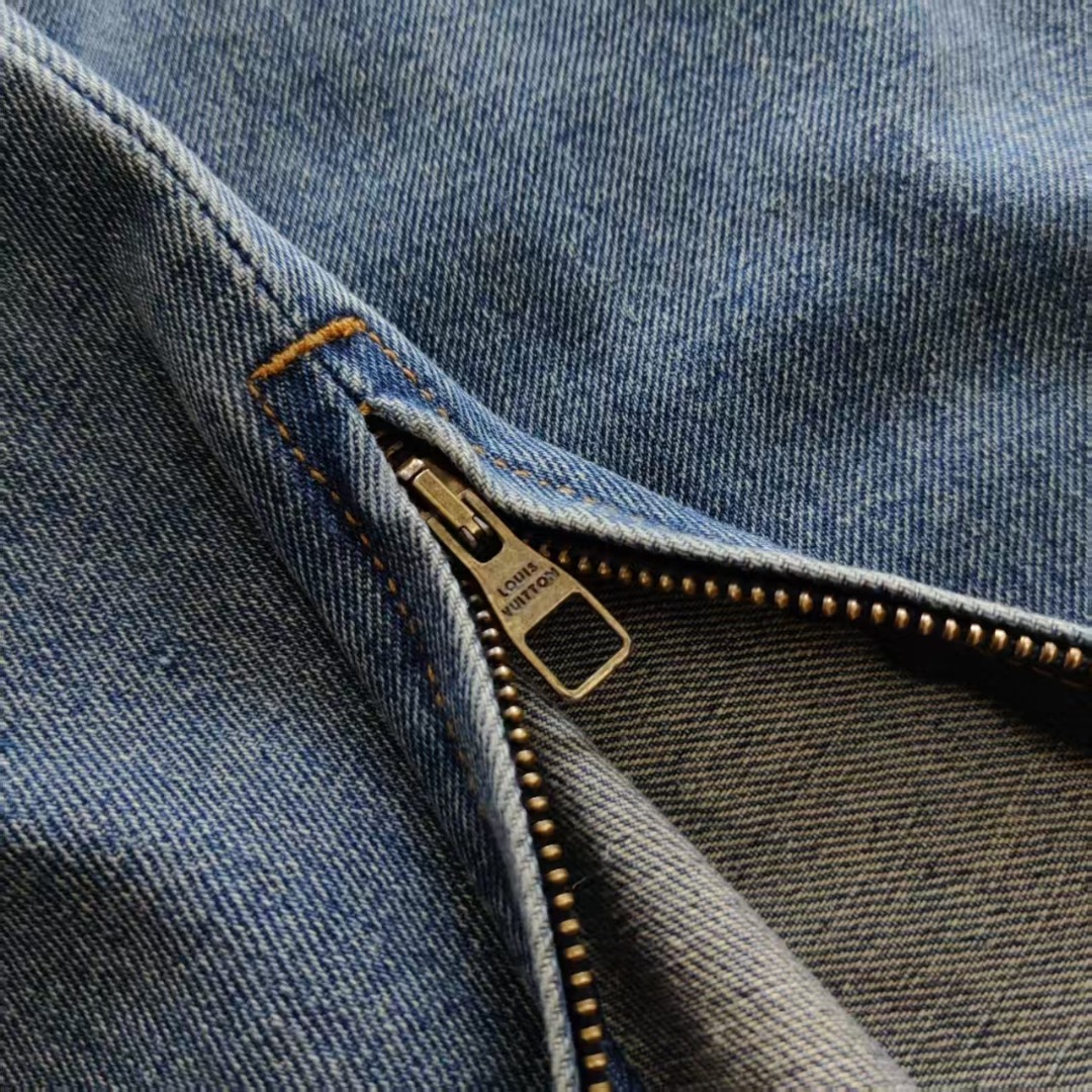 LOUIS VUITTON &路易威登LV压花牛仔裤 工装裤