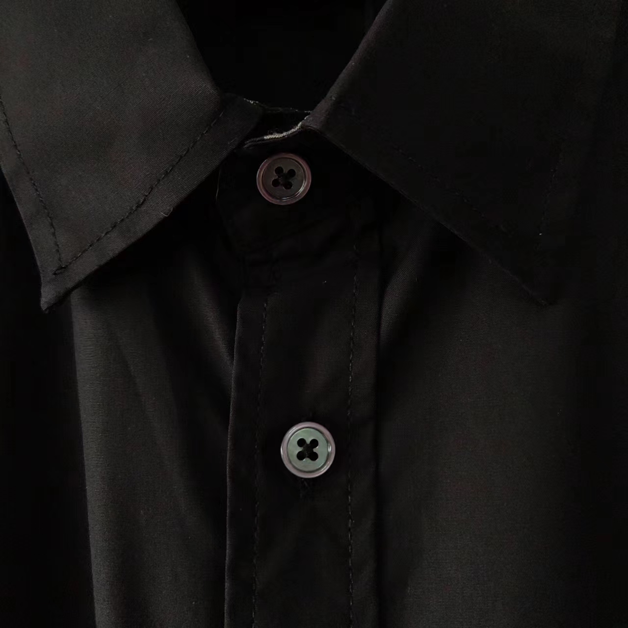 bbr经典 新款府绸领口格纹撞色TB字母刺绣款长袖条纹衬衫 白色黑色