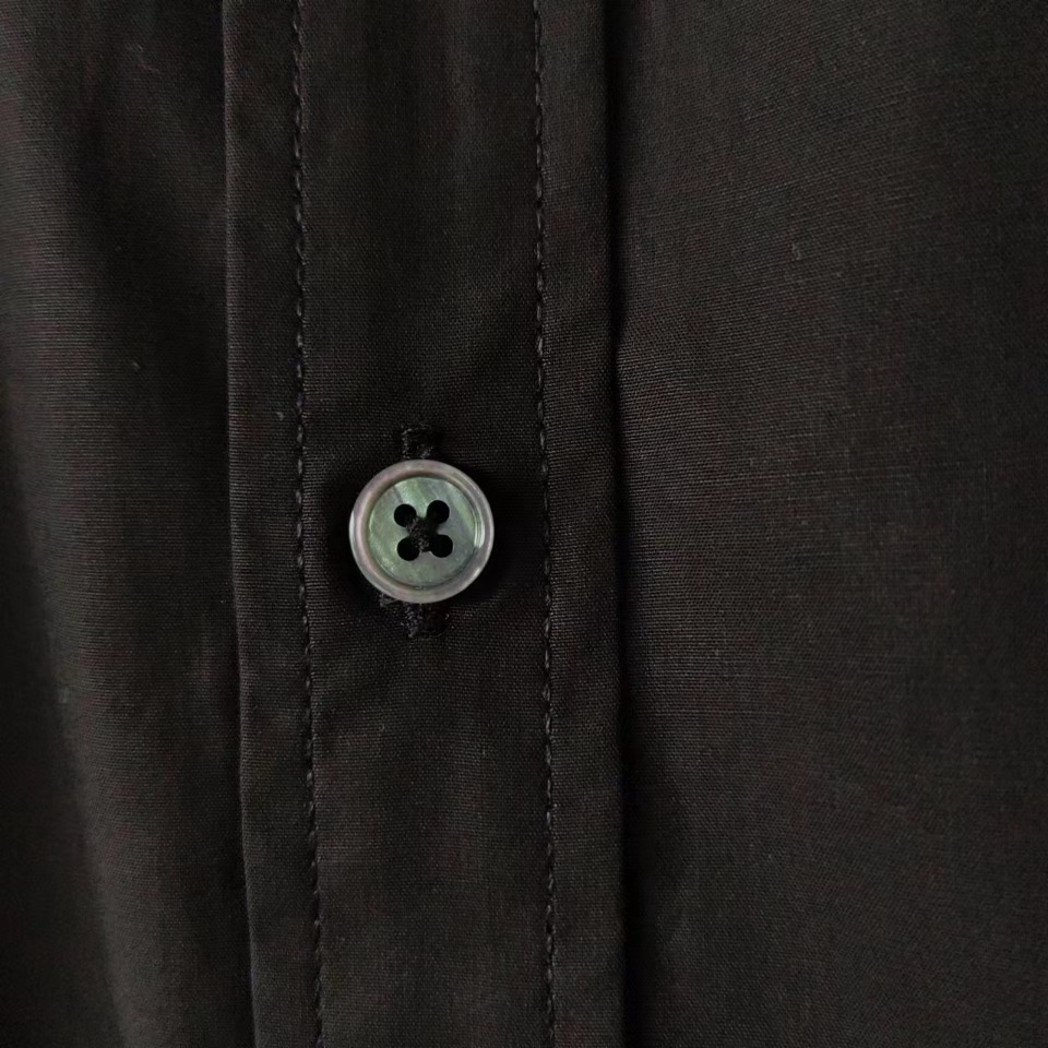 bbr经典 新款府绸领口格纹撞色TB字母刺绣款长袖条纹衬衫 白色黑色