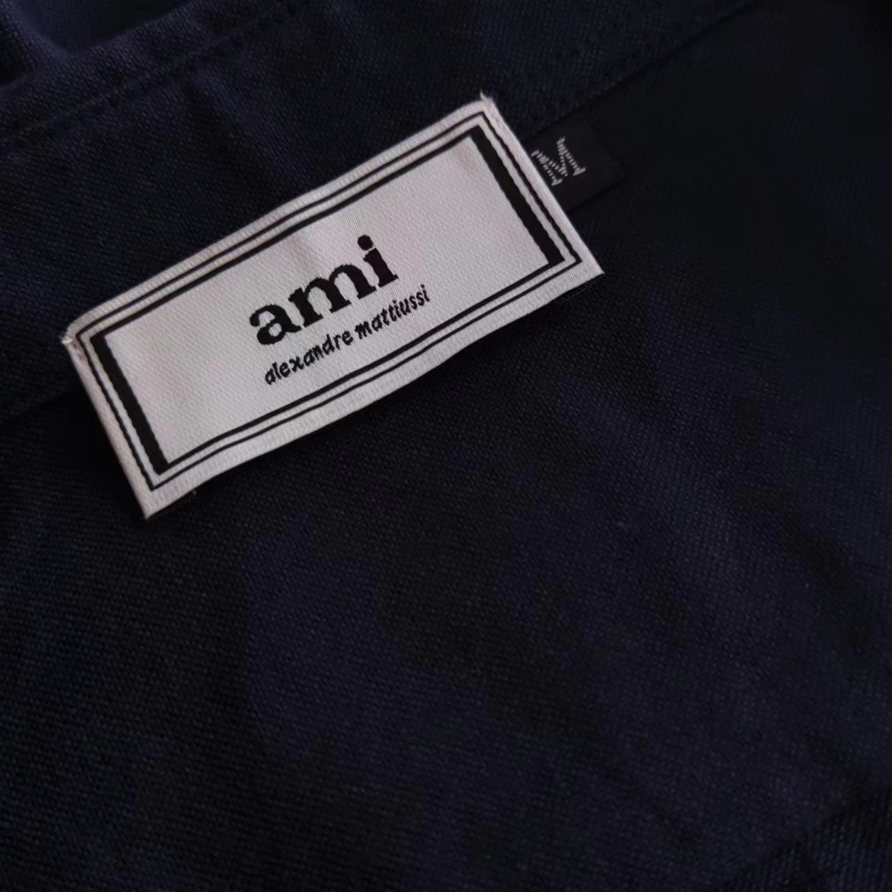 amiparis ami爱心潮牌长袖衬衫刺绣休闲商务衬衫