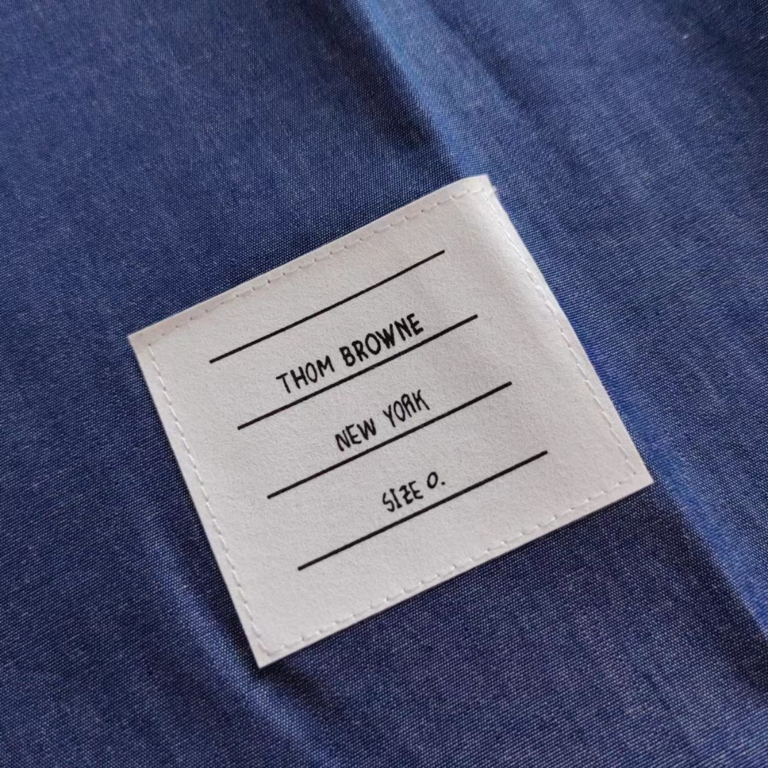 THOM BROWNE 汤姆布朗 TB薄款袖子白杠衬衫 TB主推薄款