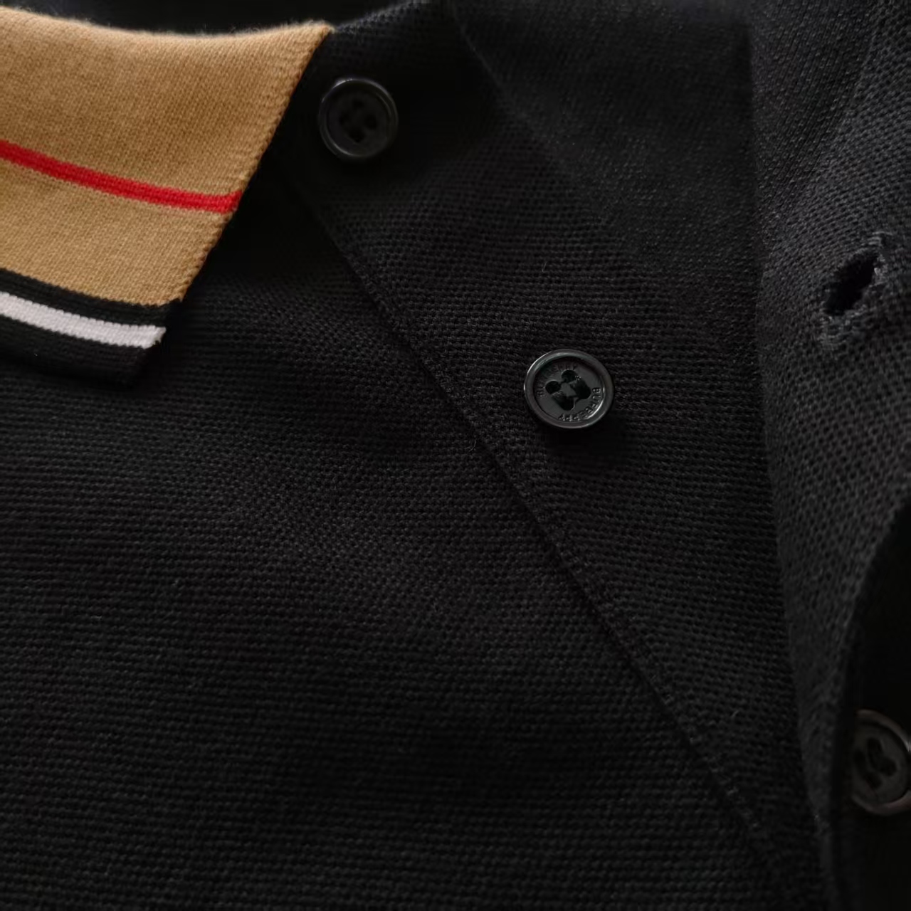 BURBERRY/巴宝莉 格纹战马小标刺绣POLO衫