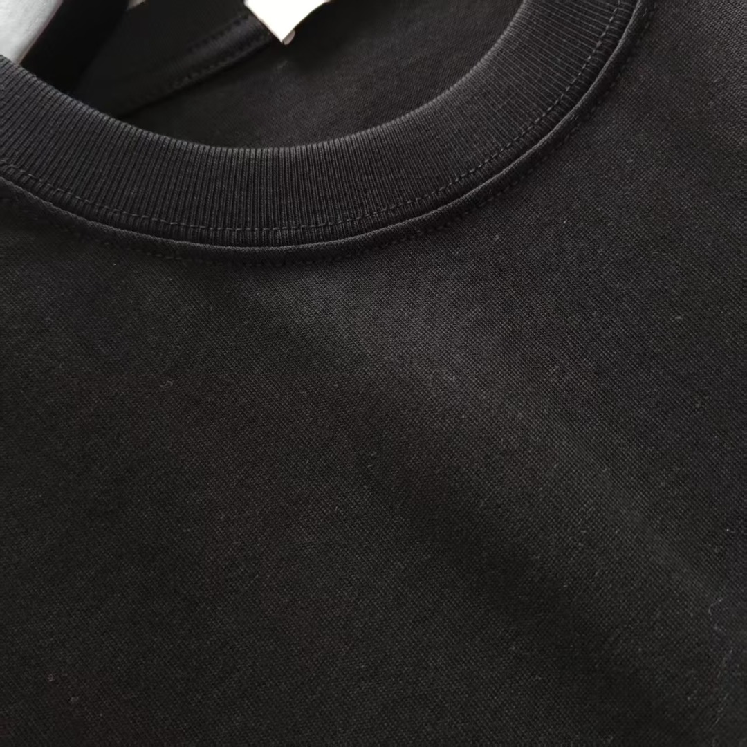 LOEWE 罗意威 拼色字母毛巾刺绣短袖