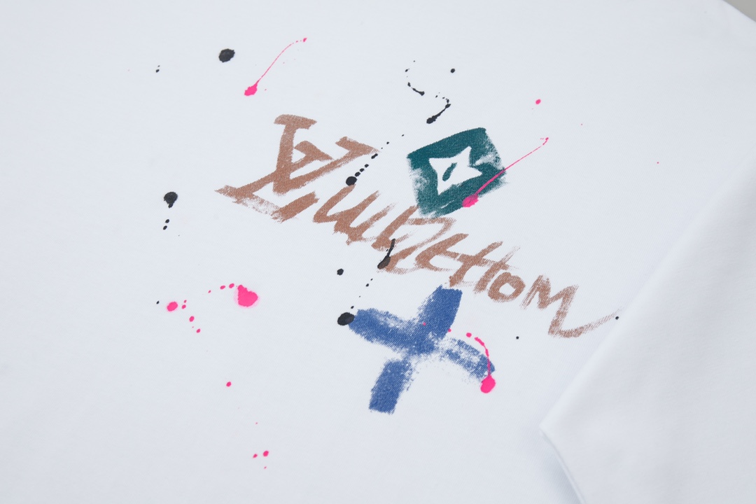 LOUIS VUITTON路易25ss新款印花棉质短袖T恤
