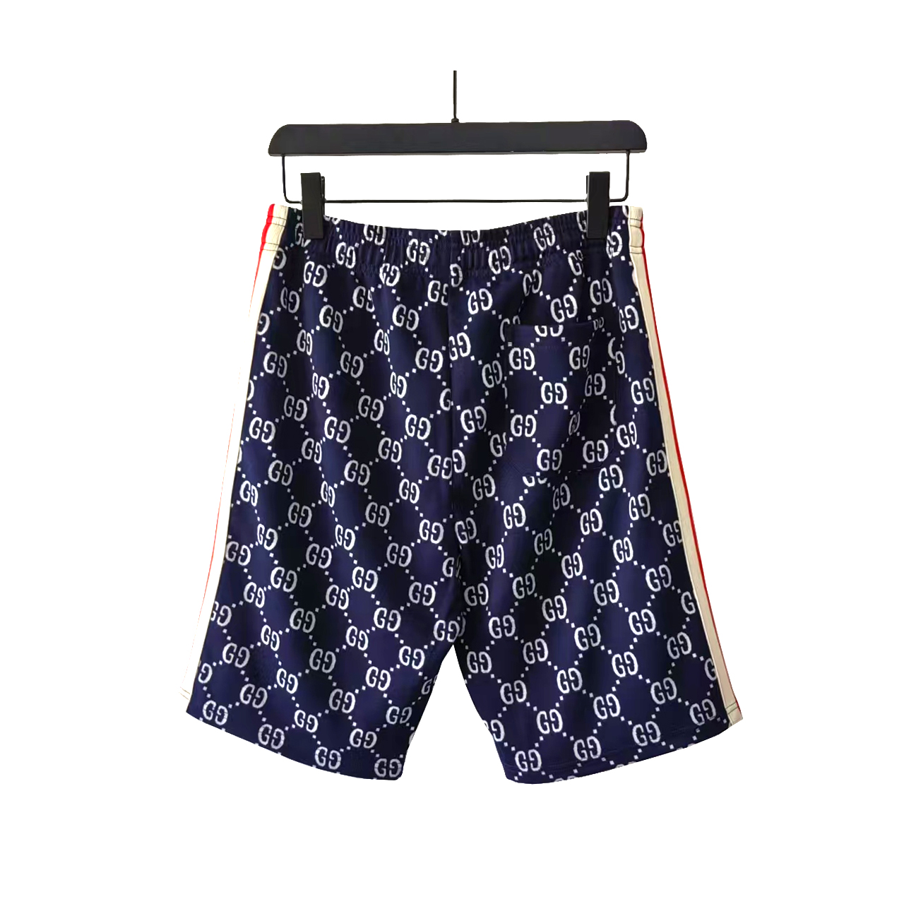 Gucci/古驰 织带拼接满印字母logo休闲短裤
