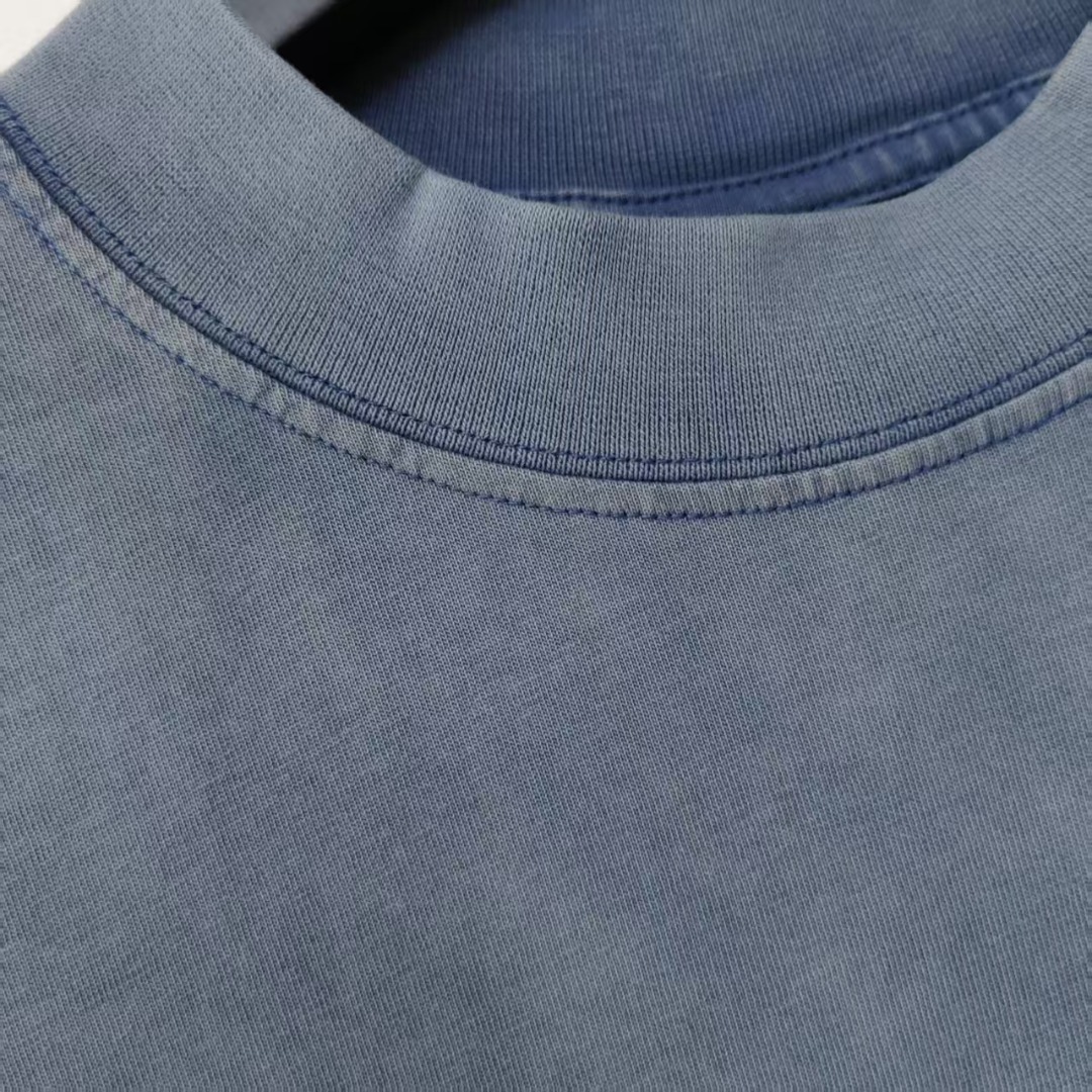 巴黎世家 Balenciaga可乐海浪撕裂破坏短袖 经典可乐波浪印花