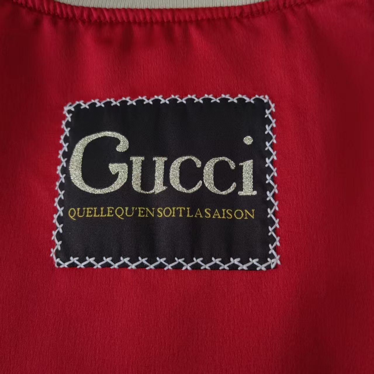 GUCCI 古驰 Original 双面穿棒球服飞行夹克外套黑/卡其 红/卡其