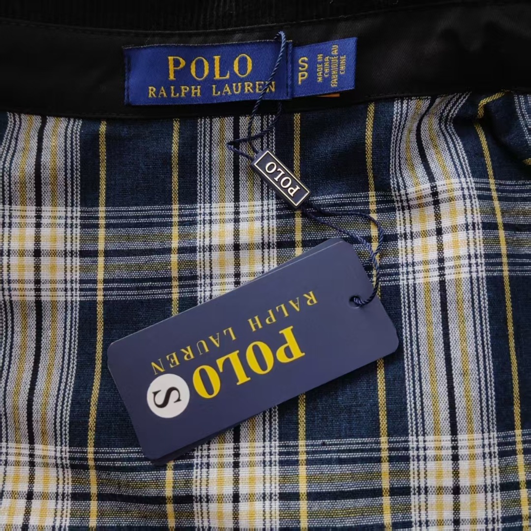 Ralph Lauren 拉夫劳伦 经典小标刺绣灯芯绒拼接翻领夹克外套