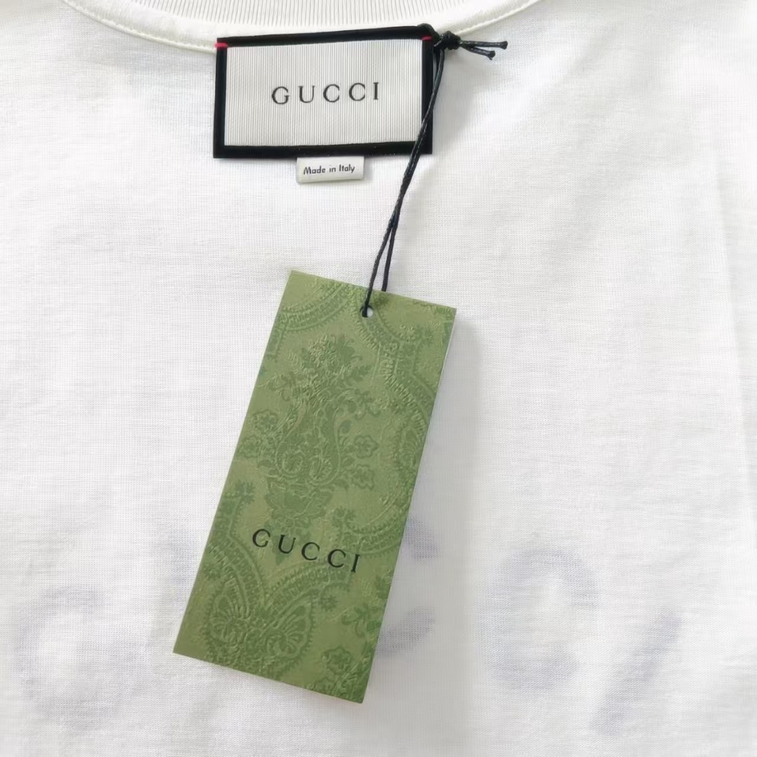 Gucci /古驰 麻花条纹印花短袖T恤