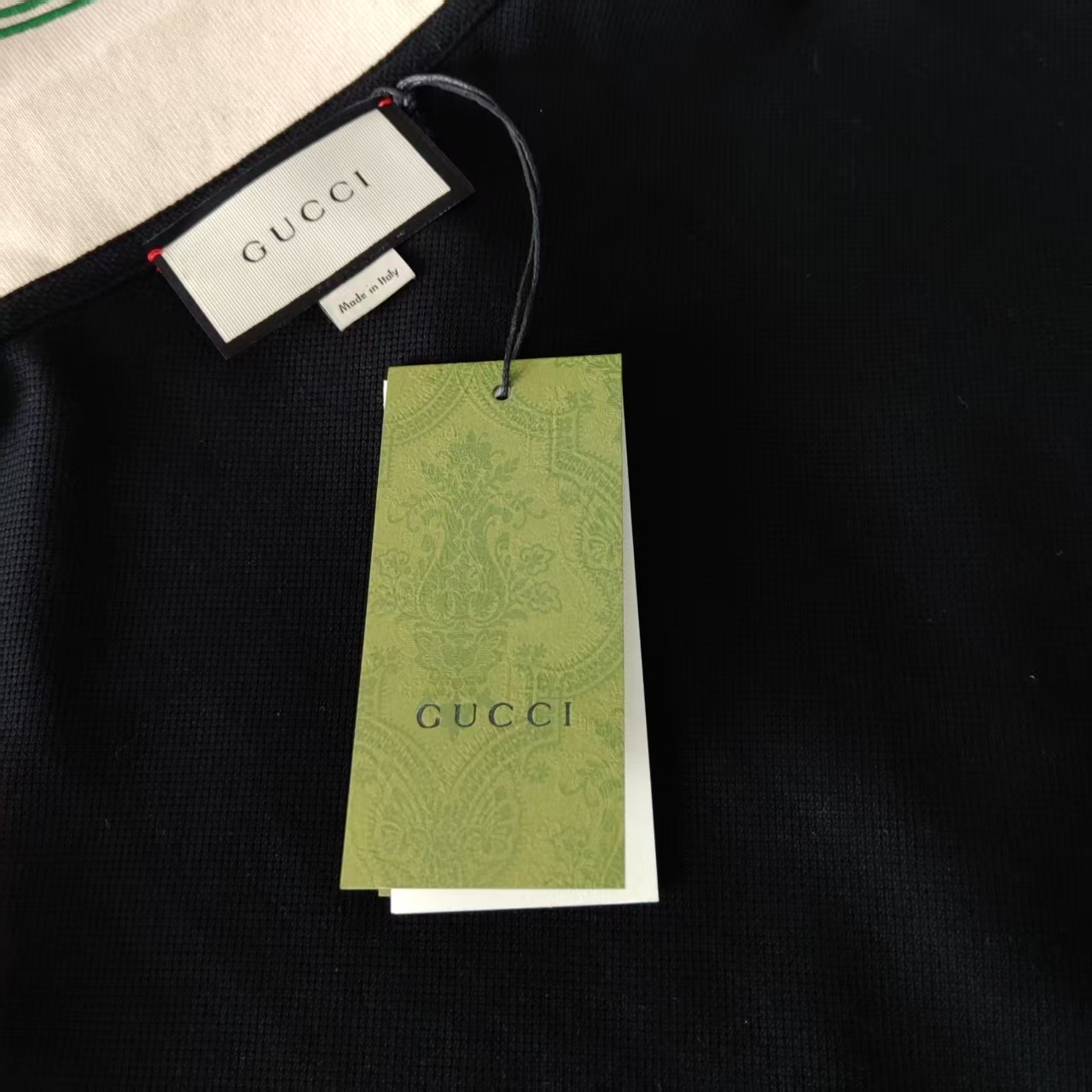 GUCCI/古驰 领口刺绣logo Polo衫短袖