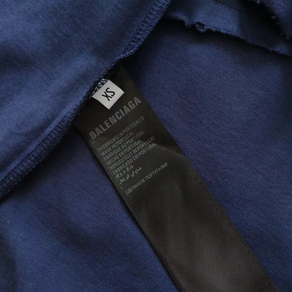 巴黎世家Balenciaga 新款前后双B比特币短袖