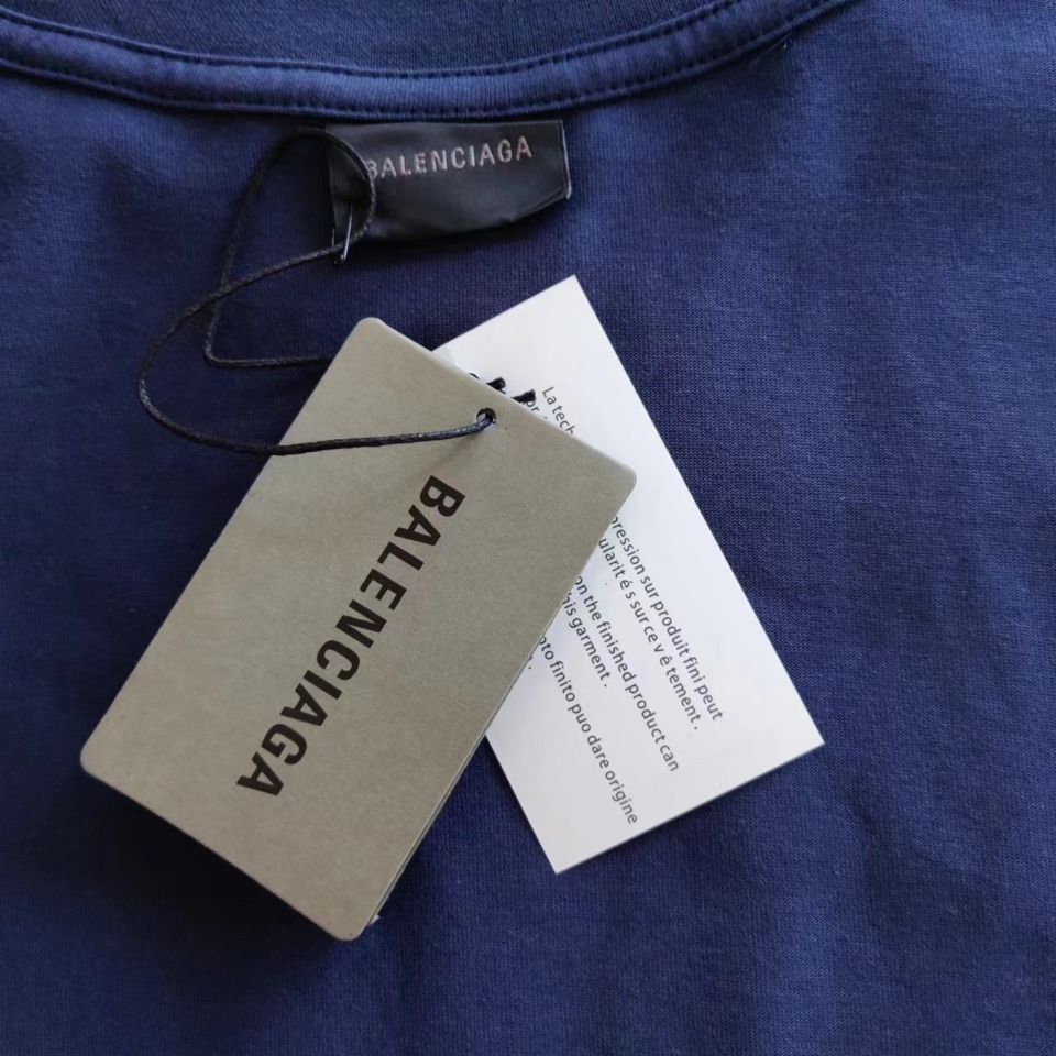 巴黎世家Balenciaga 新款前后双B比特币短袖
