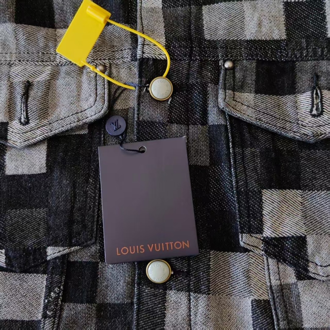 Louis Vuitton/路易威登 马赛克菲董联名秋冬牛仔外套