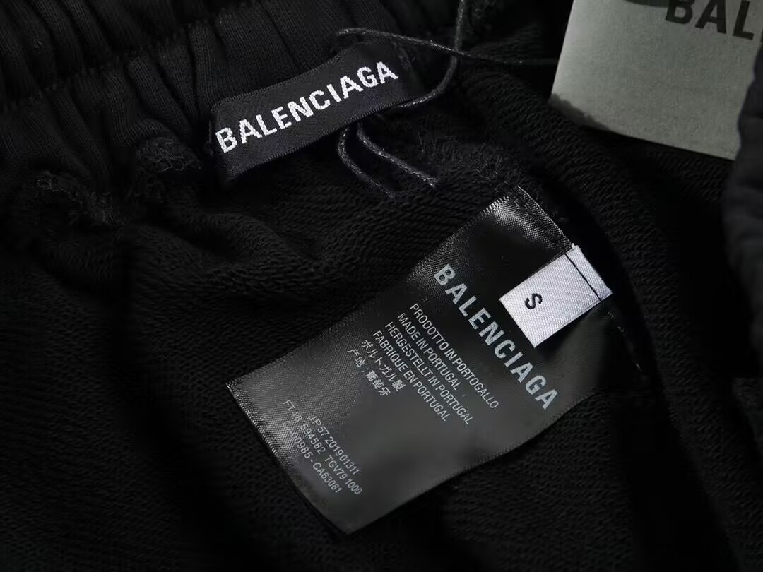 BALENCIAGA/巴黎世家 刺绣反光条毛圈短裤 杏色 黑色-Chinese UA Cheap High Quatity Brand Clothes Bags handbags Sneakers wholesale wholesaler seller from China Factory suppliers Fashion Clothing Shoes best Quality Beautiful Price BALENCIAGA/巴黎世家 刺绣反光条毛圈短裤 杏色 黑色