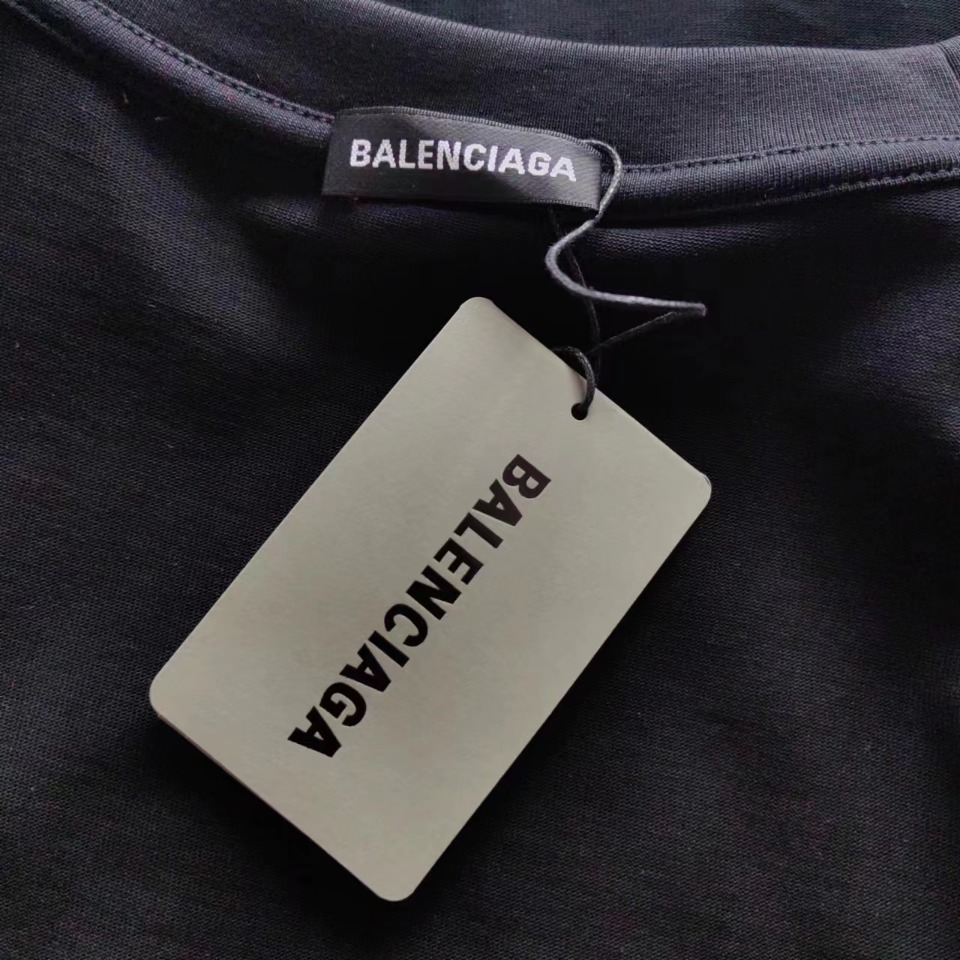 细节图 Balenciaga/巴黎世家 24SS后背M标logo印花短袖