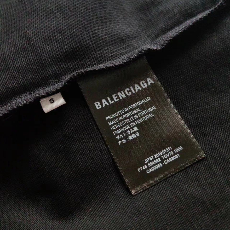 细节图 Balenciaga/巴黎世家 24SS后背M标logo印花短袖