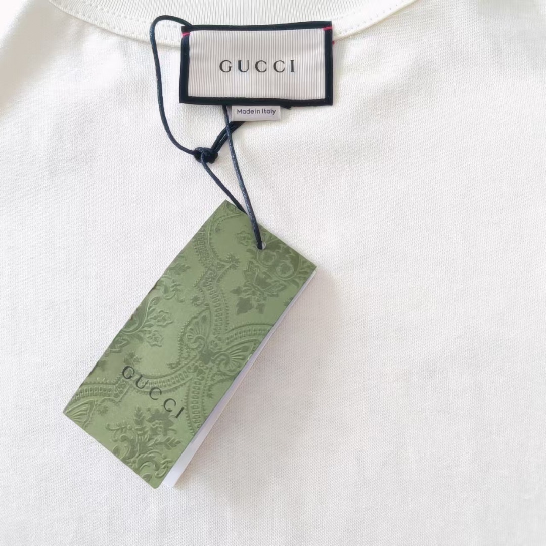 Gucci/古驰 小鸟依鳄鱼短袖T桖