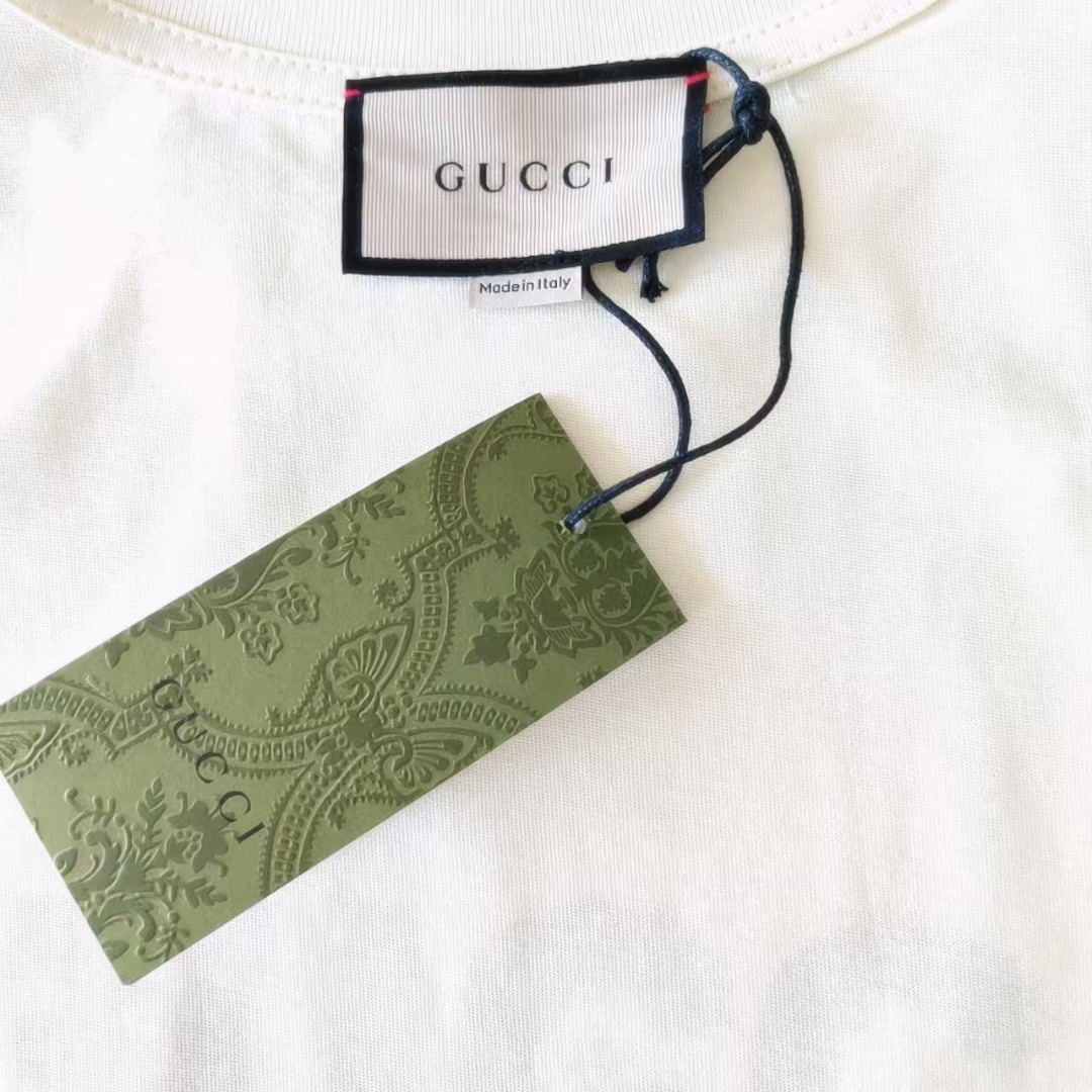 Gucci古驰 趣味卡通狗模人样圆领短袖
