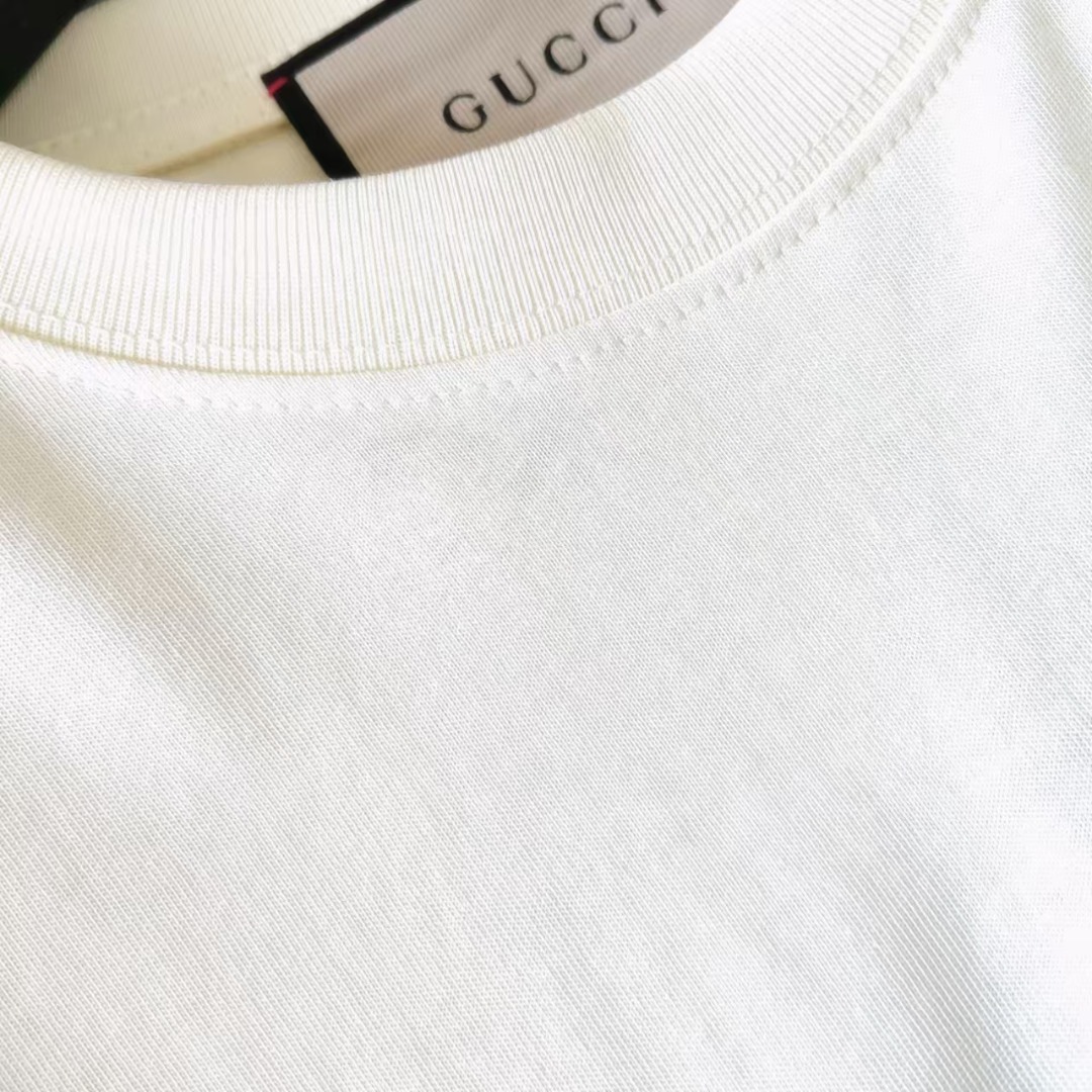 Gucci古驰 趣味卡通狗模人样圆领短袖