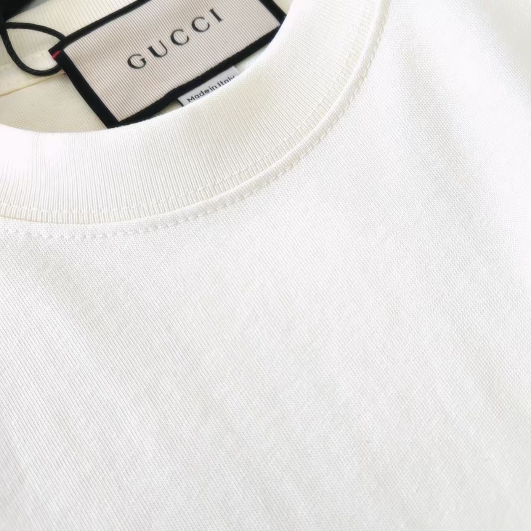 Gucci古驰 趣味卡通嬉戏的河马圆领短袖