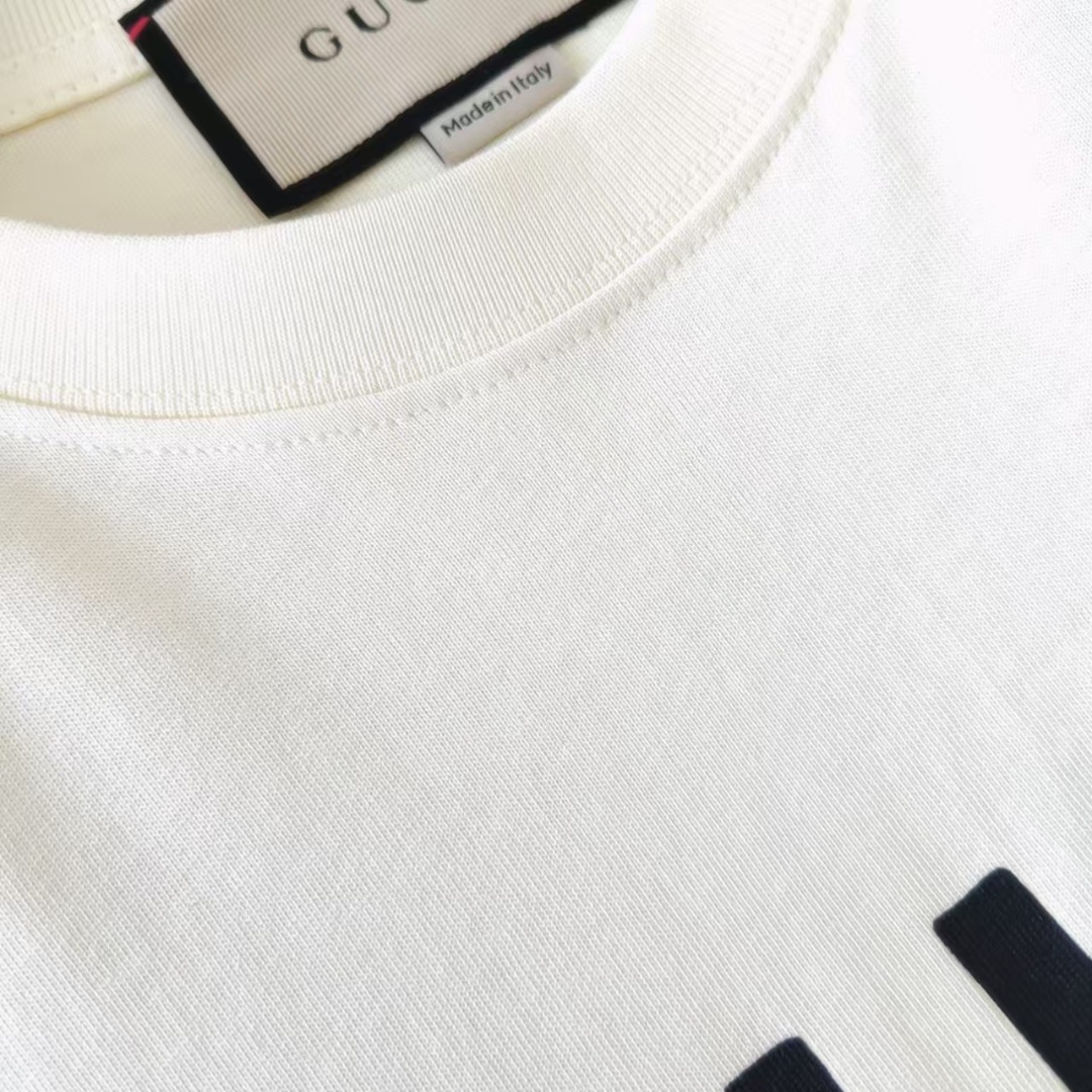Gucci古驰 趣味卡诡异的喵星人圆领短袖