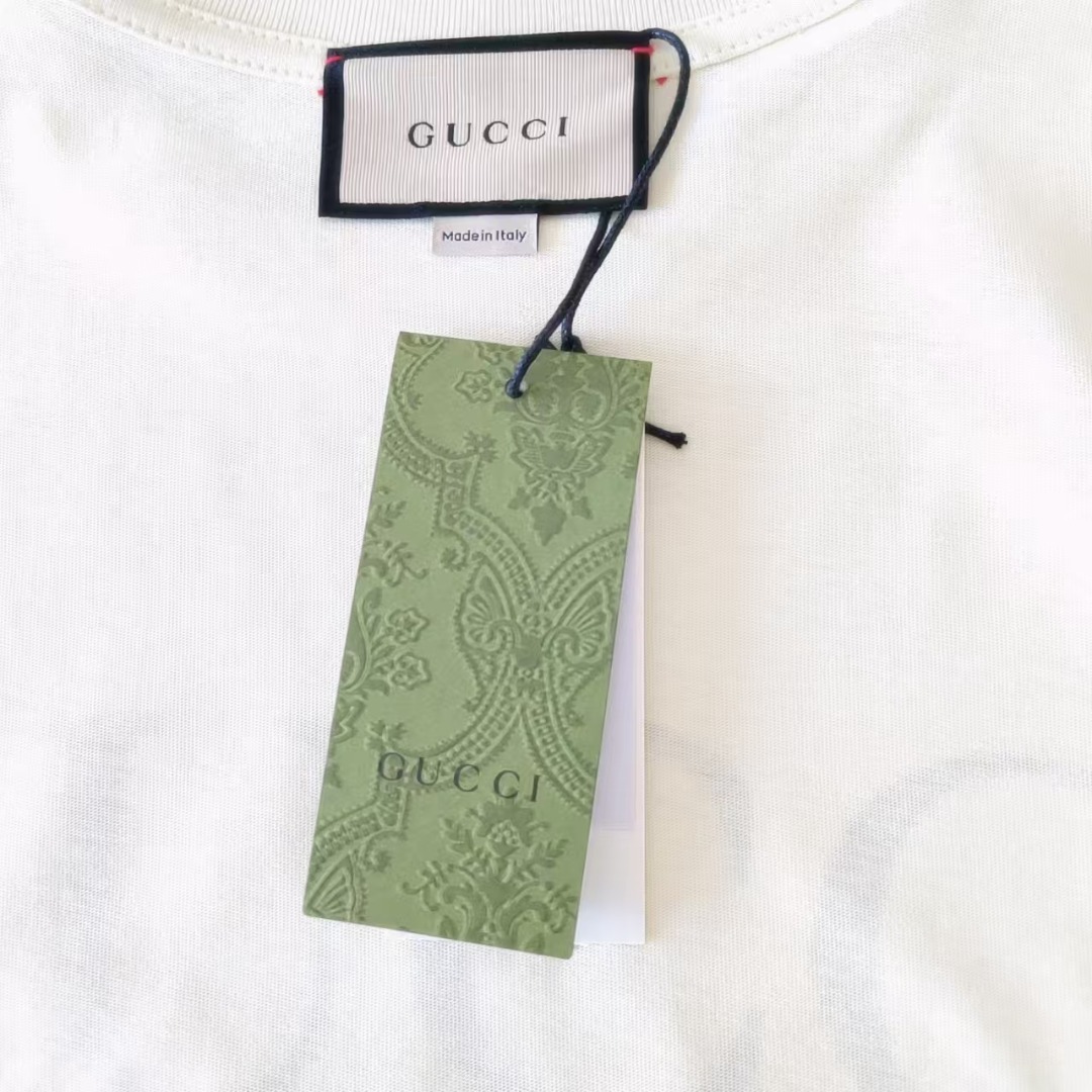 Gucci古驰 趣味卡喵星人圆领短袖