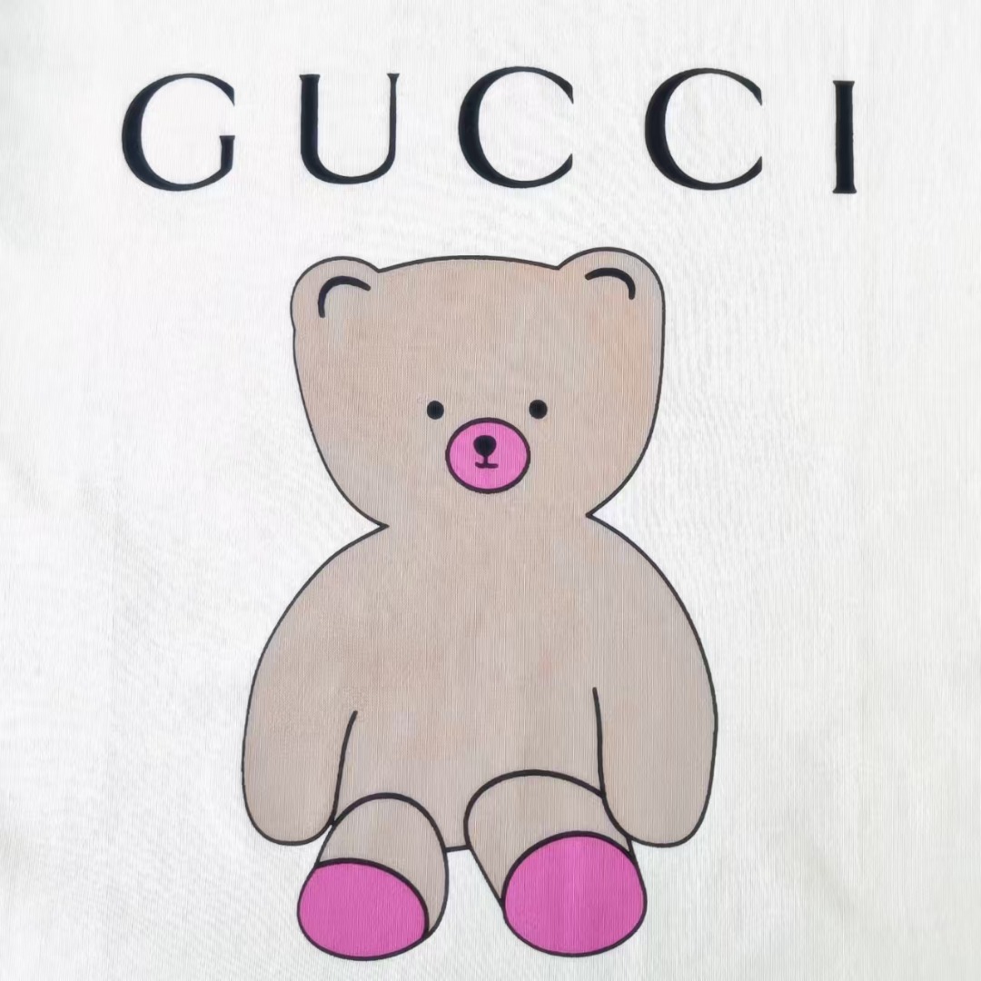 Gucci古驰 趣味卡通布玩偶猪猪圆领短袖