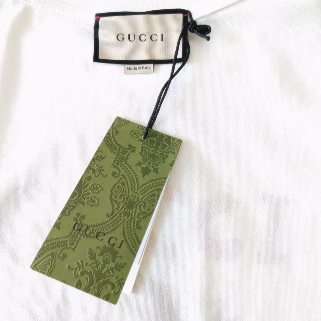 Gucci古驰 趣味卡通优美的吉他圆领短袖