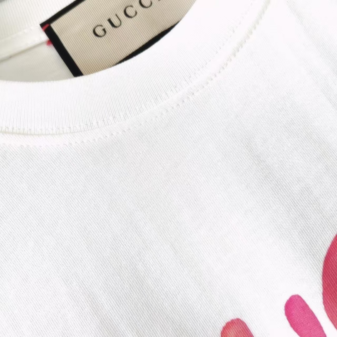 Gucci古驰 趣味卡通优美的吉他圆领短袖