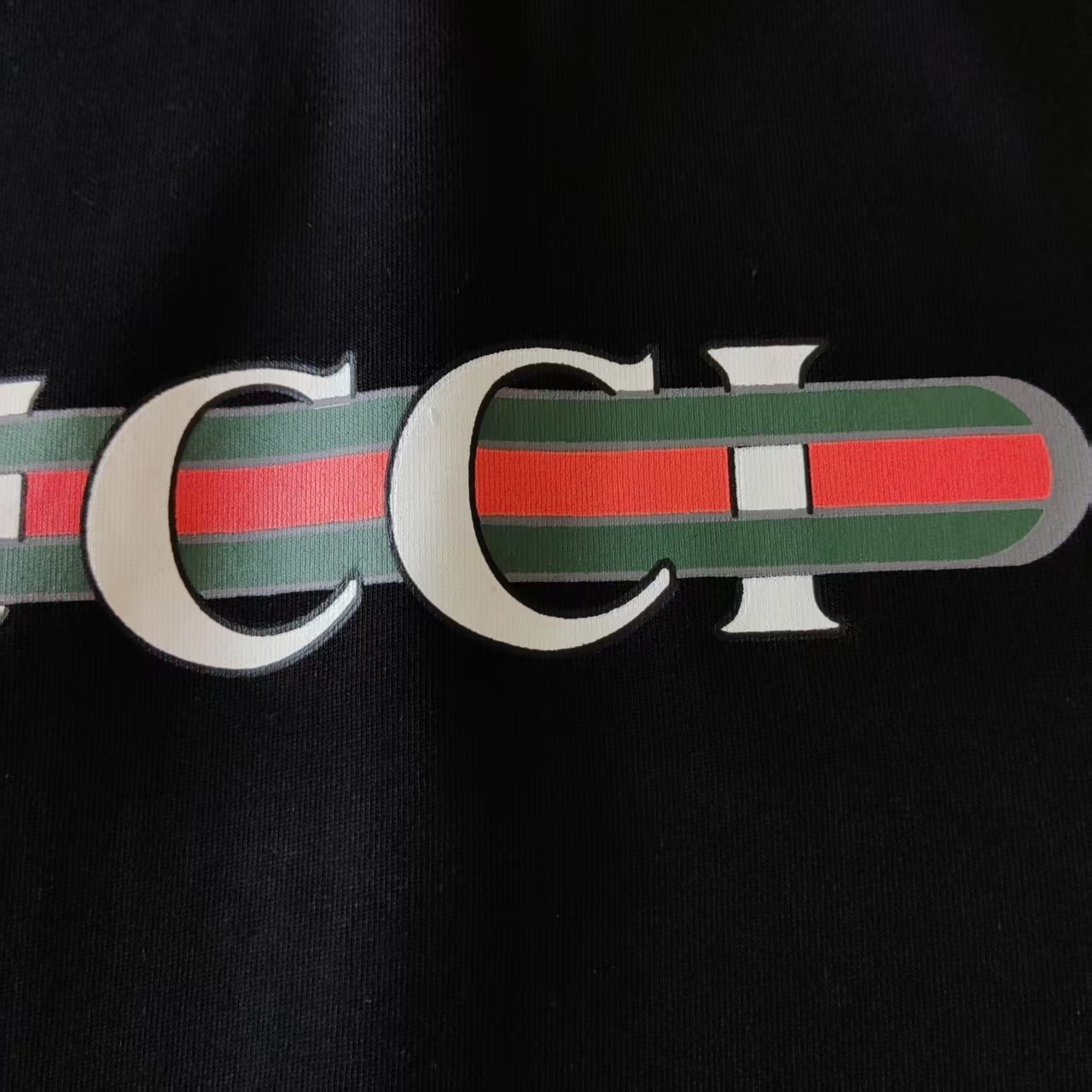 Gucci古驰 糖葫芦logo印花串串圆领短袖