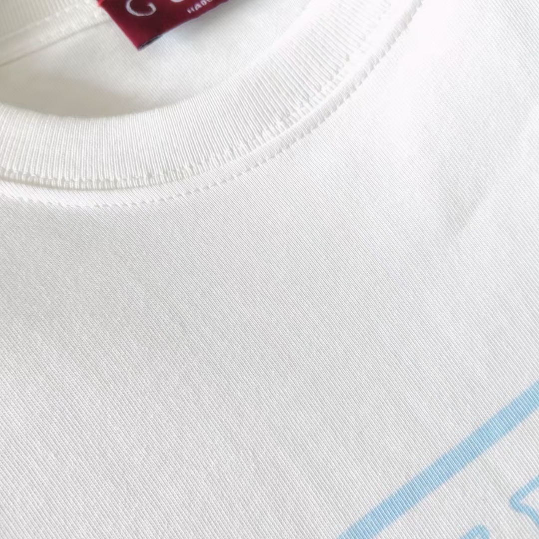 Gucci/古驰 新能源电池logo印花圆领T恤