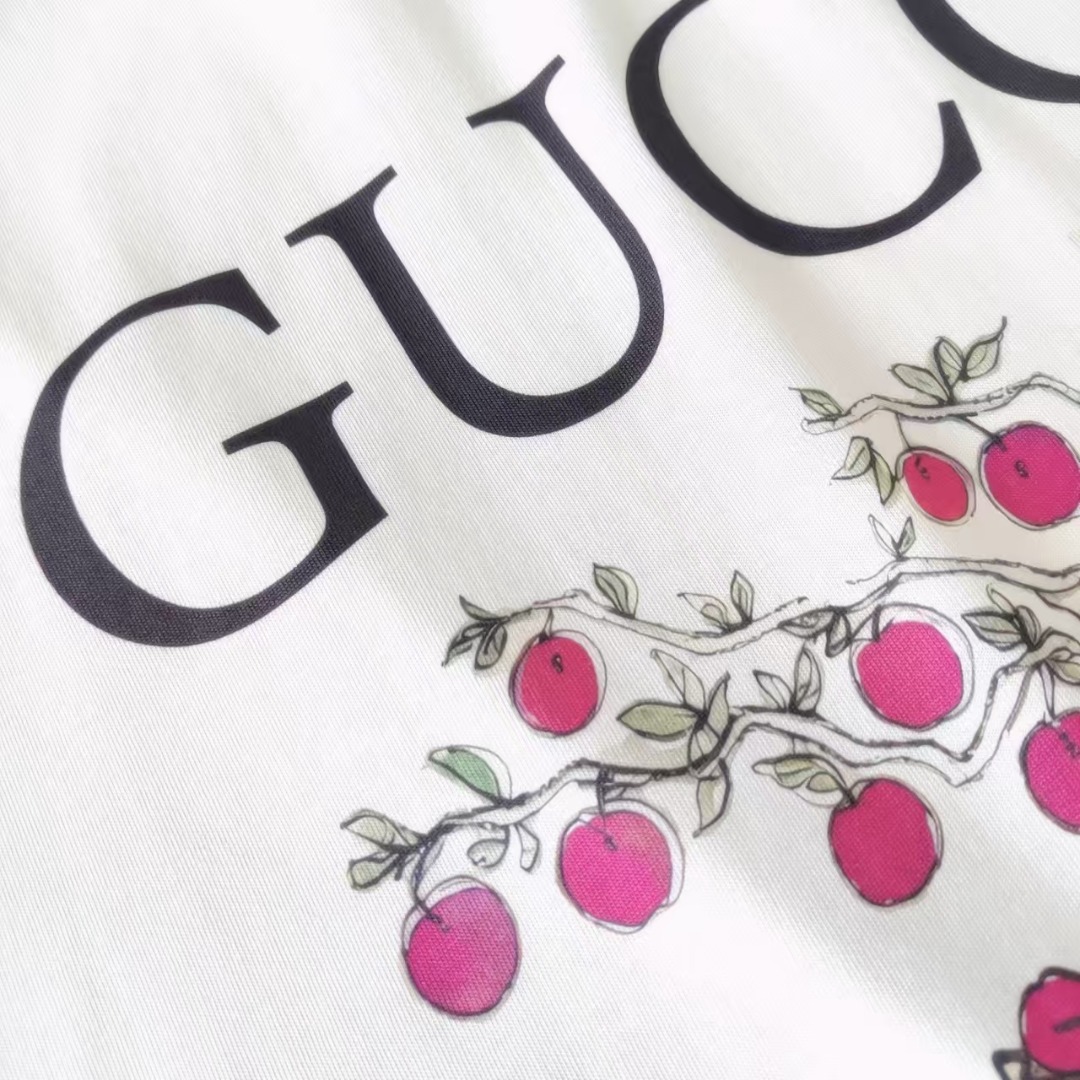 Gucci古驰 趣味卡通猫咪公主领短袖