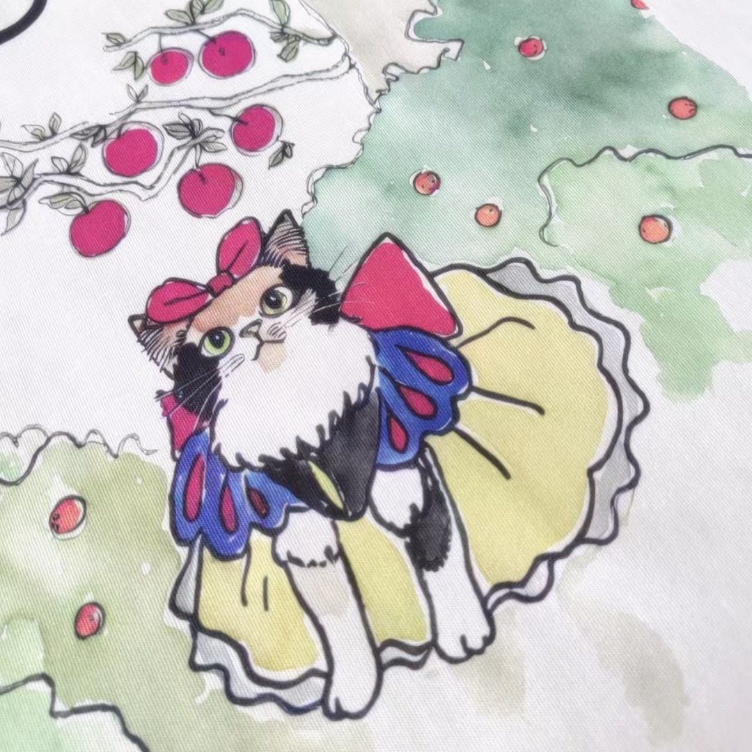 Gucci古驰 趣味卡通猫咪公主领短袖