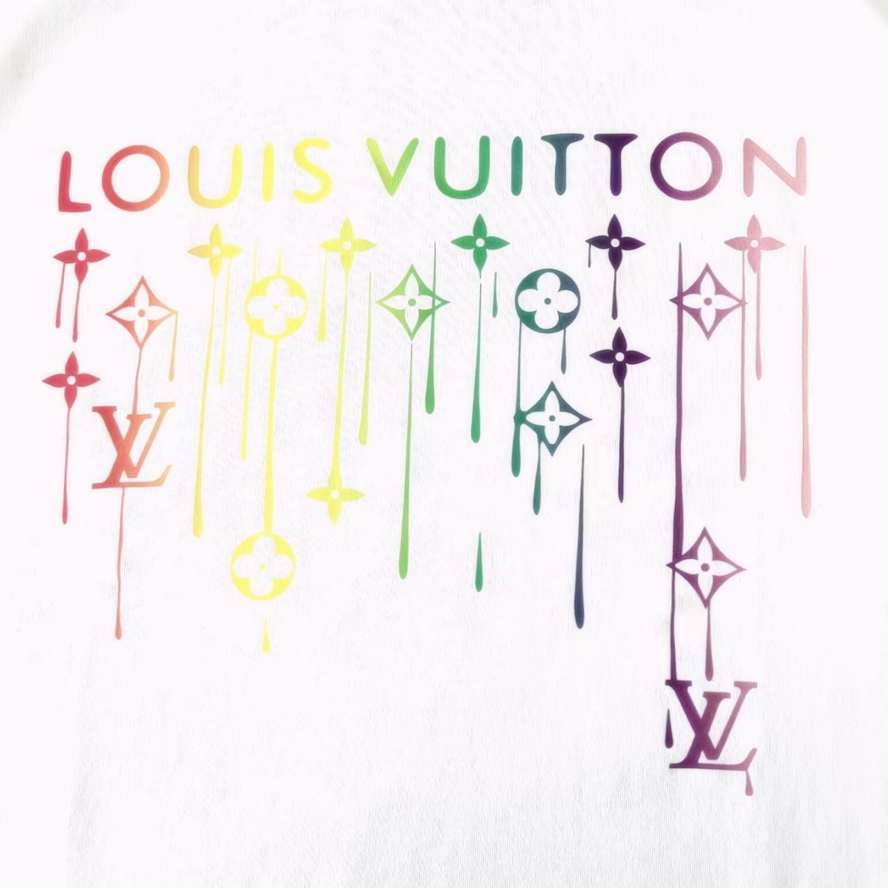Louis Vuit*on/路易威登 直喷彩印字母短袖