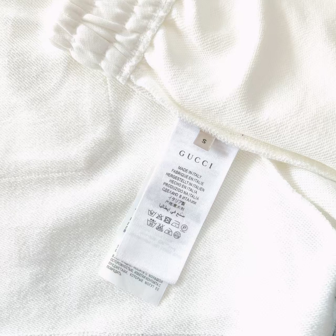 Gucci/古驰 双色拼接刺绣logo标识短裤 五分裤