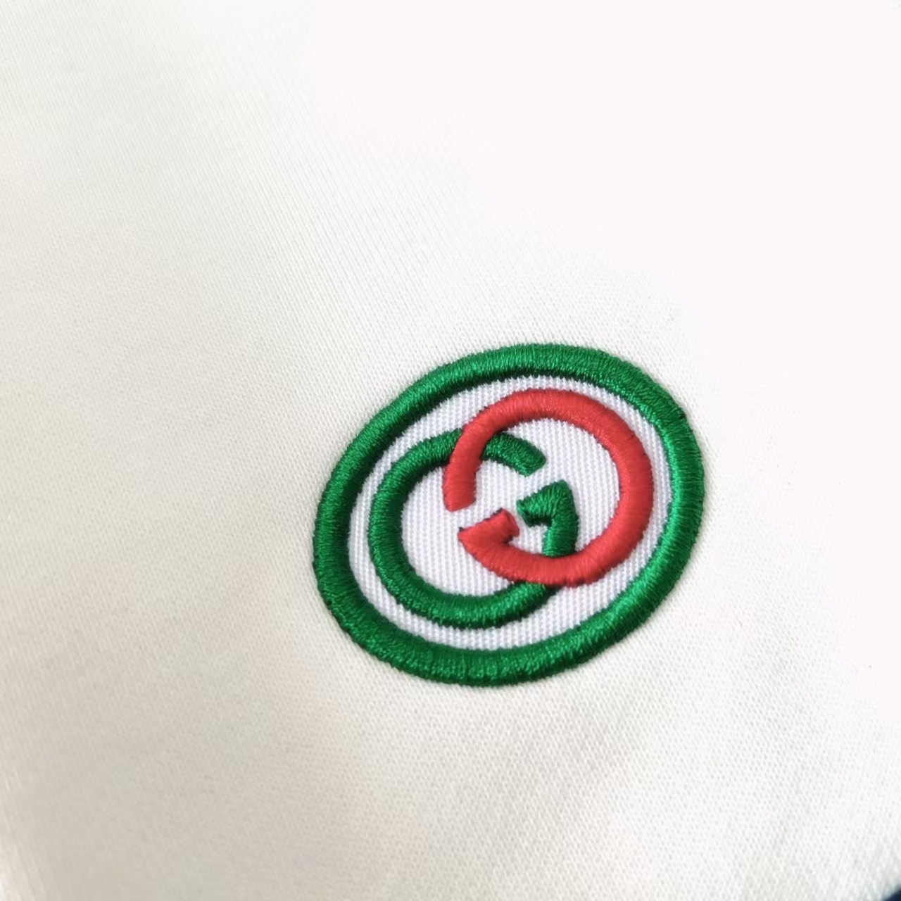 Gucci/古驰 双色拼接刺绣logo标识短裤 五分裤