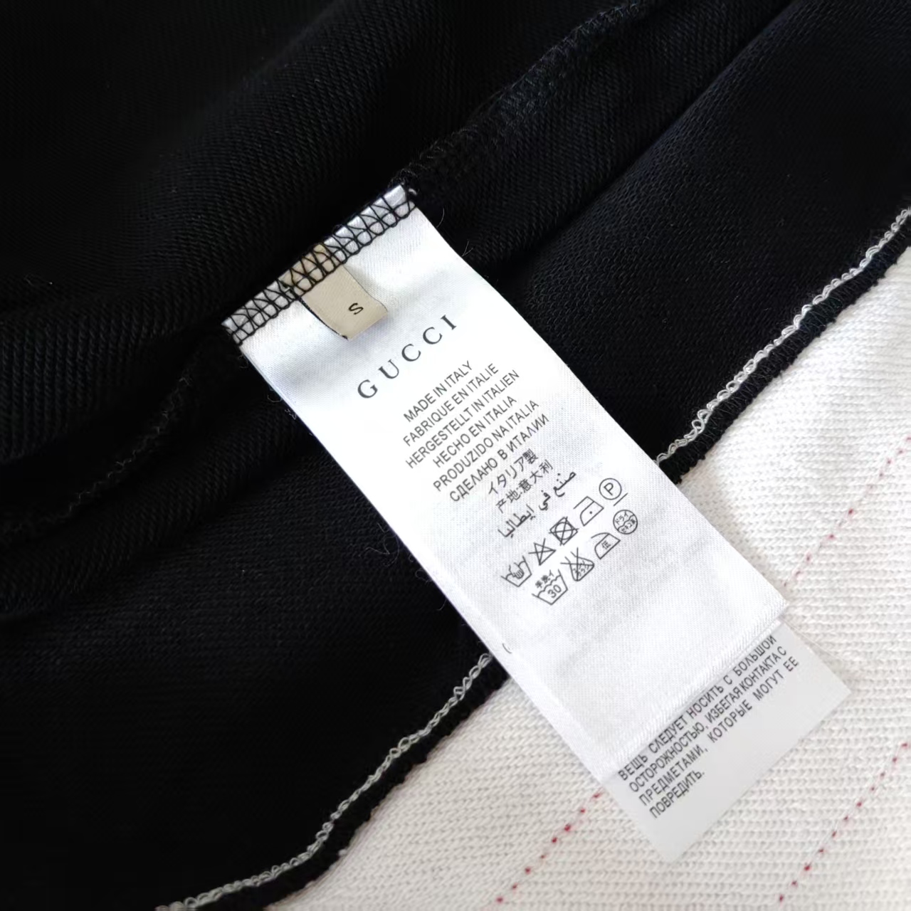 Gucci/古驰 双色拼接刺绣logo标识短裤 五分裤