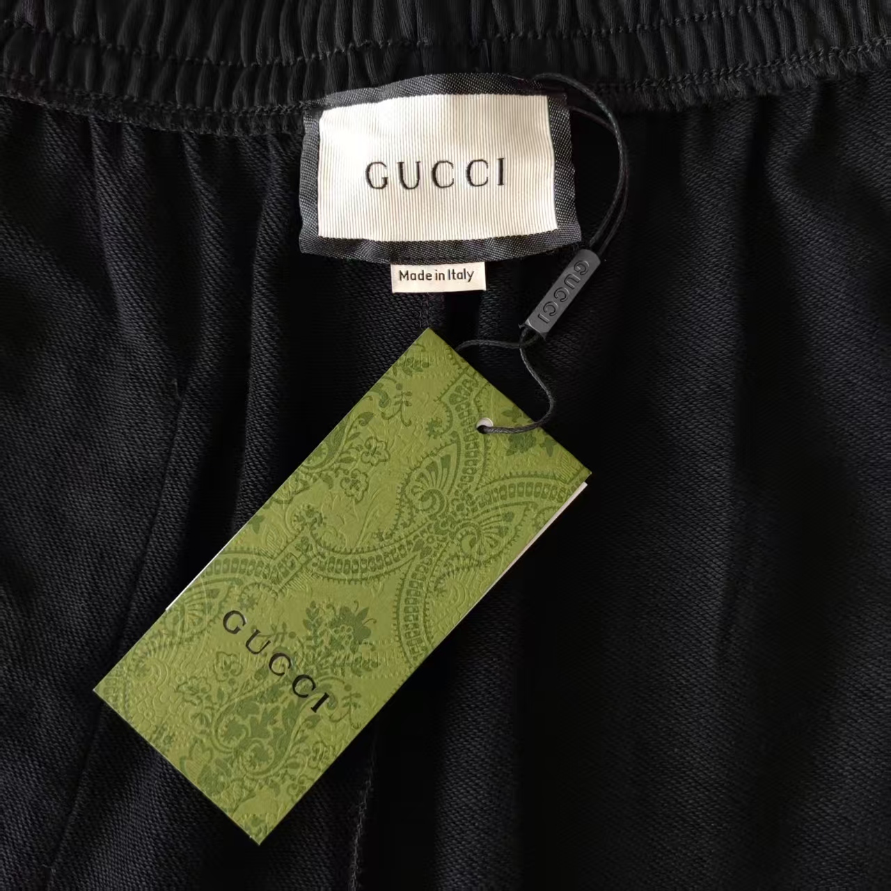 Gucci/古驰 双色拼接刺绣logo标识短裤 五分裤