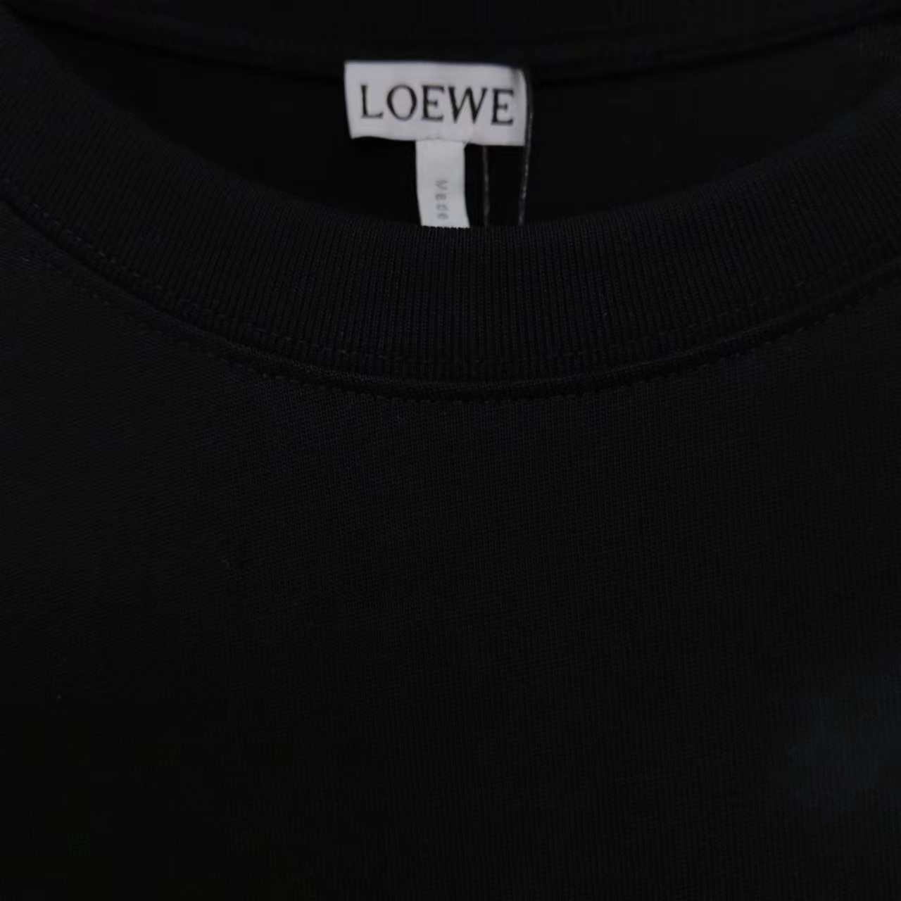 LOEWE 罗意威 织带拼接刺绣短袖T桖