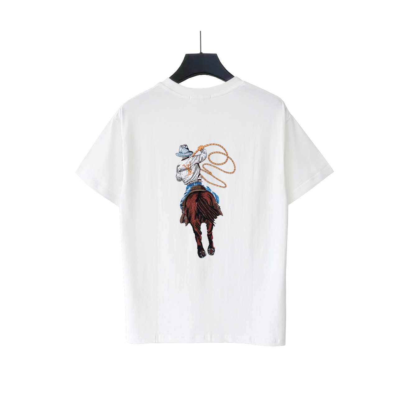 Louis Vuitton/路易威登 重工西部牛仔刺绣短袖T桖