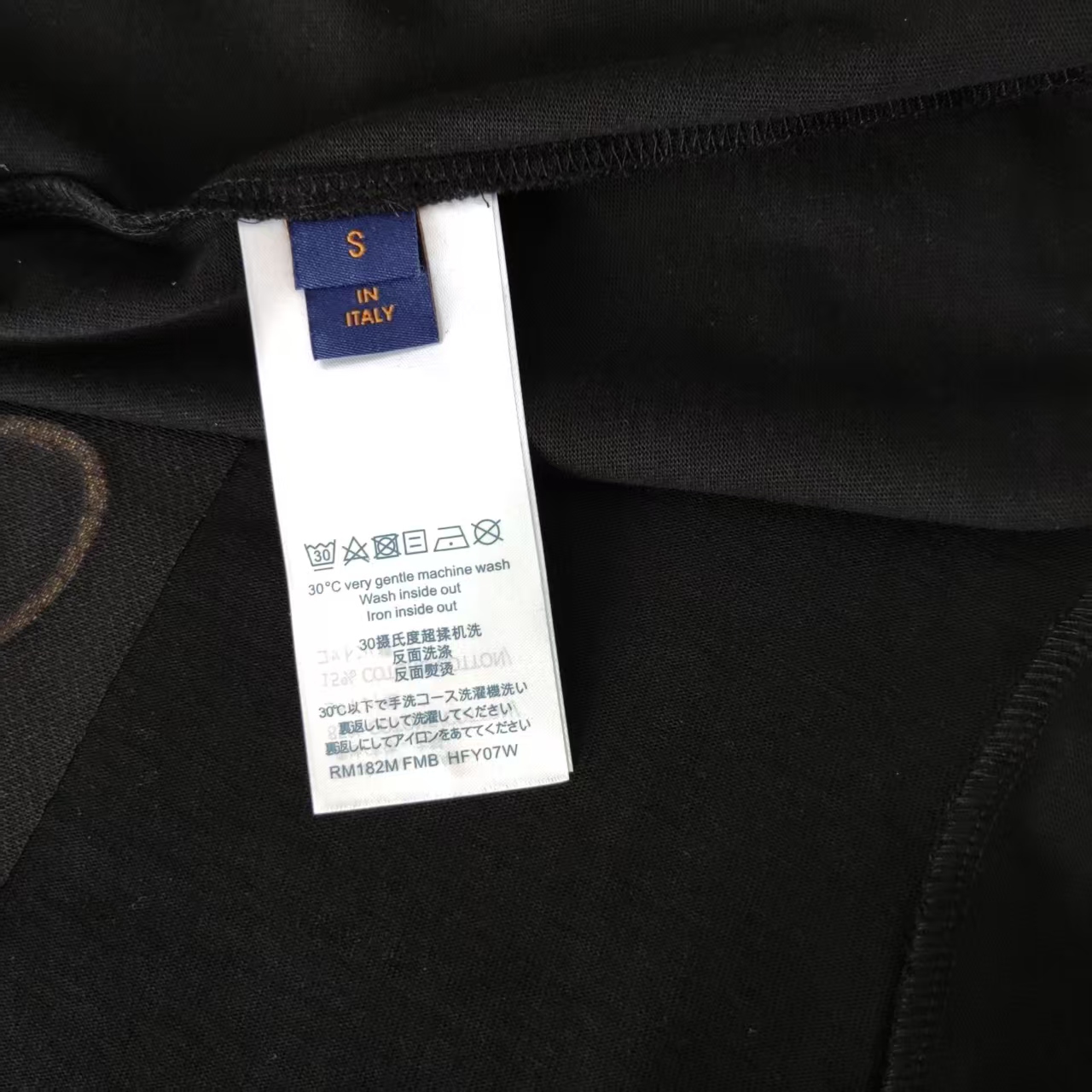 Louis Vuitton/路易威登 重工西部牛仔刺绣短袖T桖黑色 白色