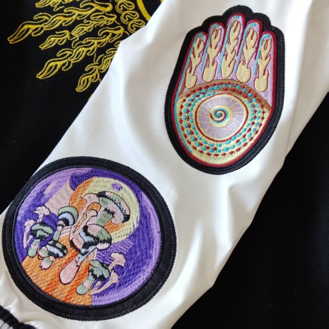 斯图西 Dries Van Noten x Stussy 金太阳爆炸单品棒球服夹克