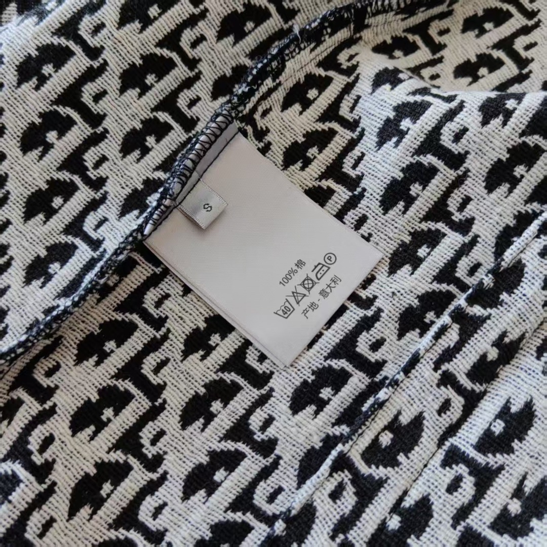 Dior/迪奥 经典logo满印提花衬衫牛仔情侣款休闲外套