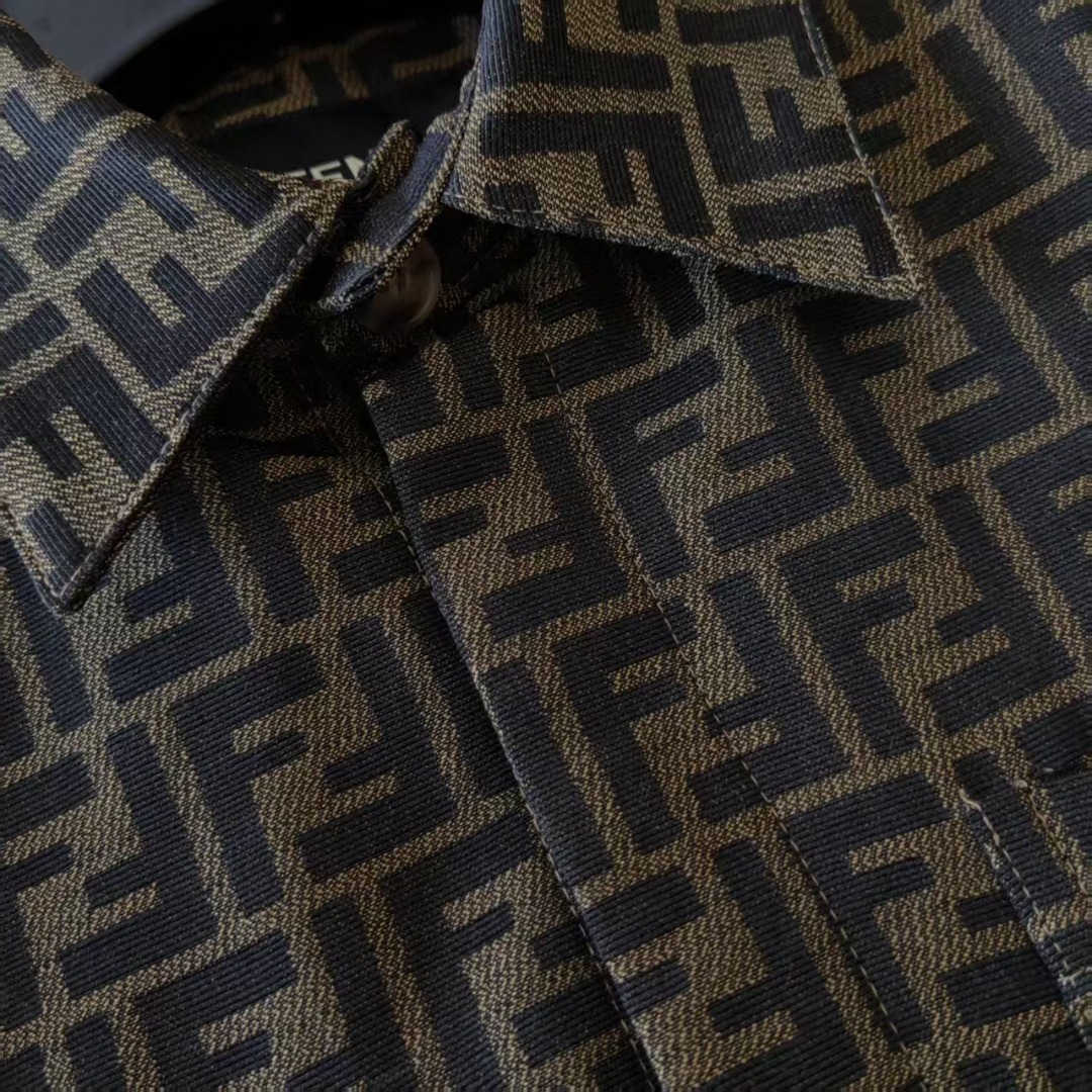 FENDI/芬迪 经典Logo提花衬衫休闲老花外套夹克