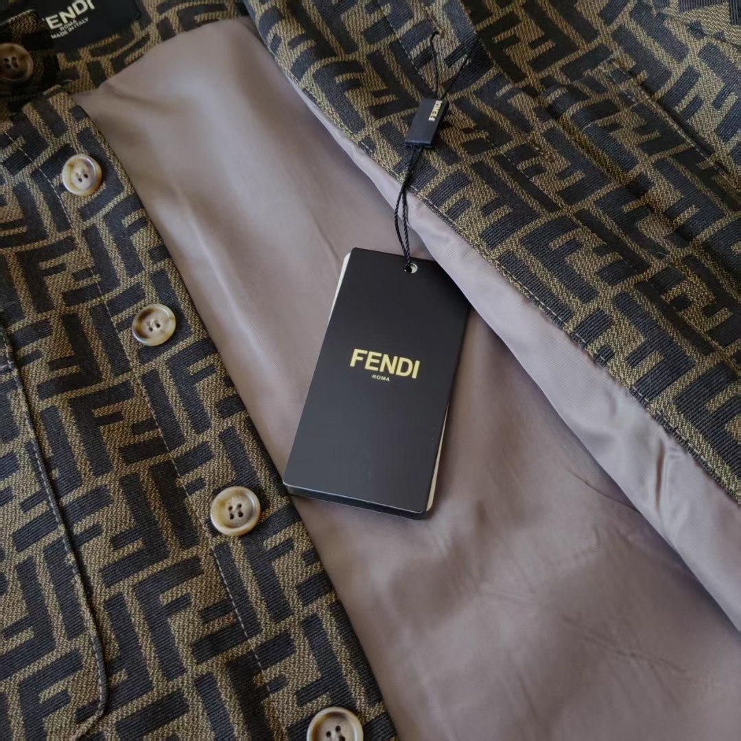 FENDI/芬迪 经典Logo提花衬衫休闲老花外套夹克