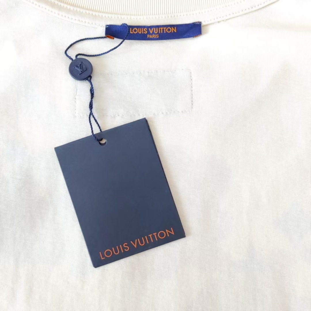Louis Vuitton/路易威登 多彩字母满印短袖T桖