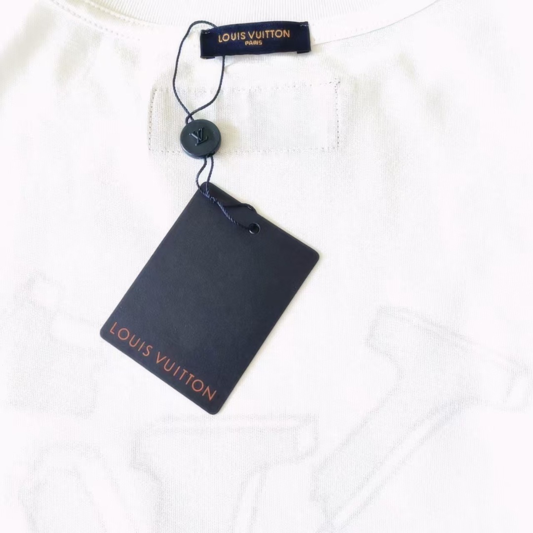 Louis Vuitton/路易威登 断裂logo印花短袖T桖