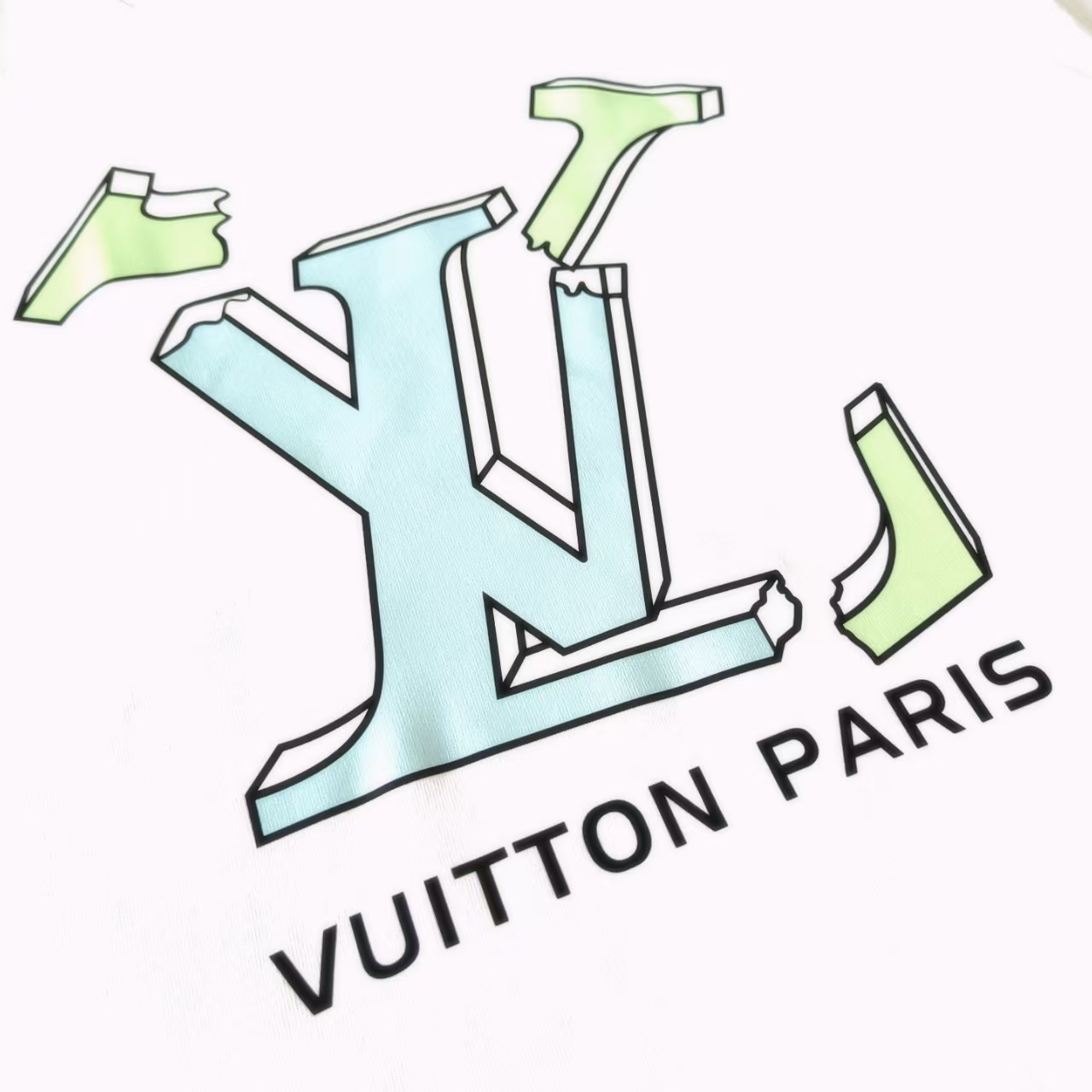 Louis Vuitton/路易威登 断裂logo印花短袖T桖